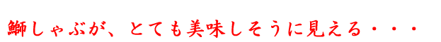 鰤しゃぶがうまい
