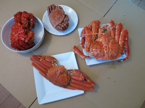 かにまみれ解凍中