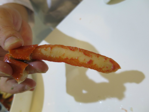 カニ足の食べ方