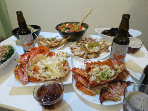 かにまみれでカニパーティー