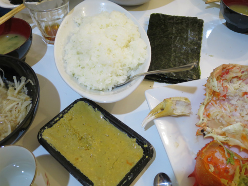 カニミソ手巻き寿司