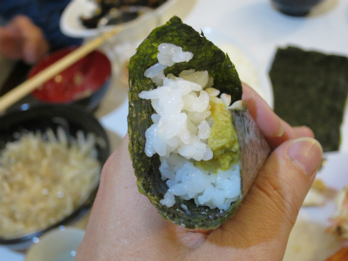 カニミソ手巻き寿司